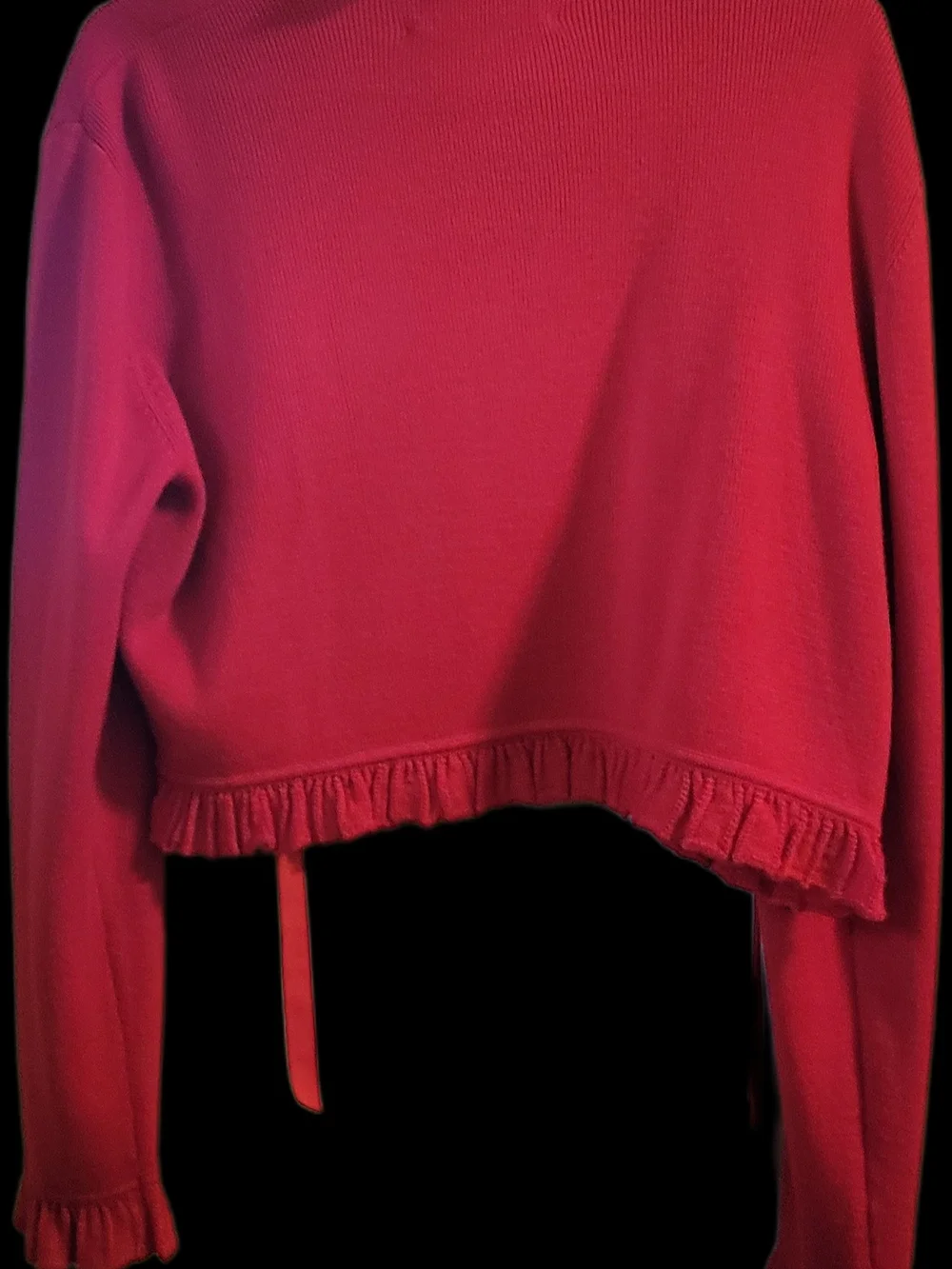Liz Claiborne Red Sweater Maxi Dress Sz Large Matching Bolero Jacket Christmas